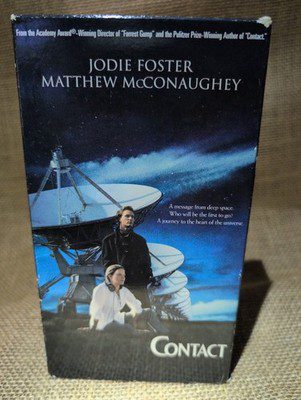 Contact VHS (1997 Warner Home Video) Jodie Foster, Matthew McConaughey