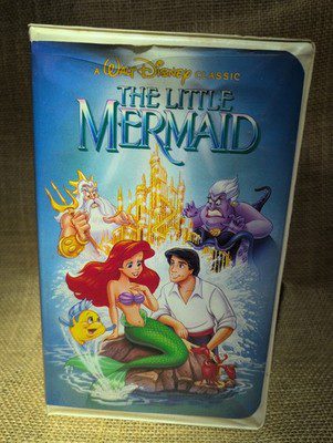 Disney The Little Mermaid (VHS, 1989) Original Band Case